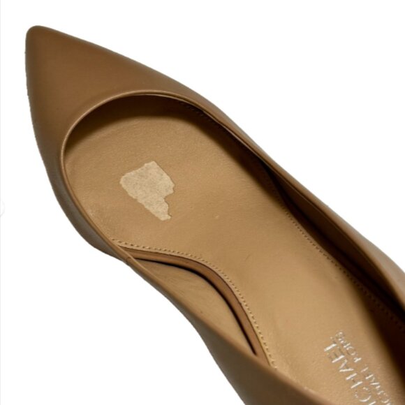 Michael Kors Women’s Nude/Tan Leather Flex Kitten Pump Heels - 8.5 New - Picture 7 of 7